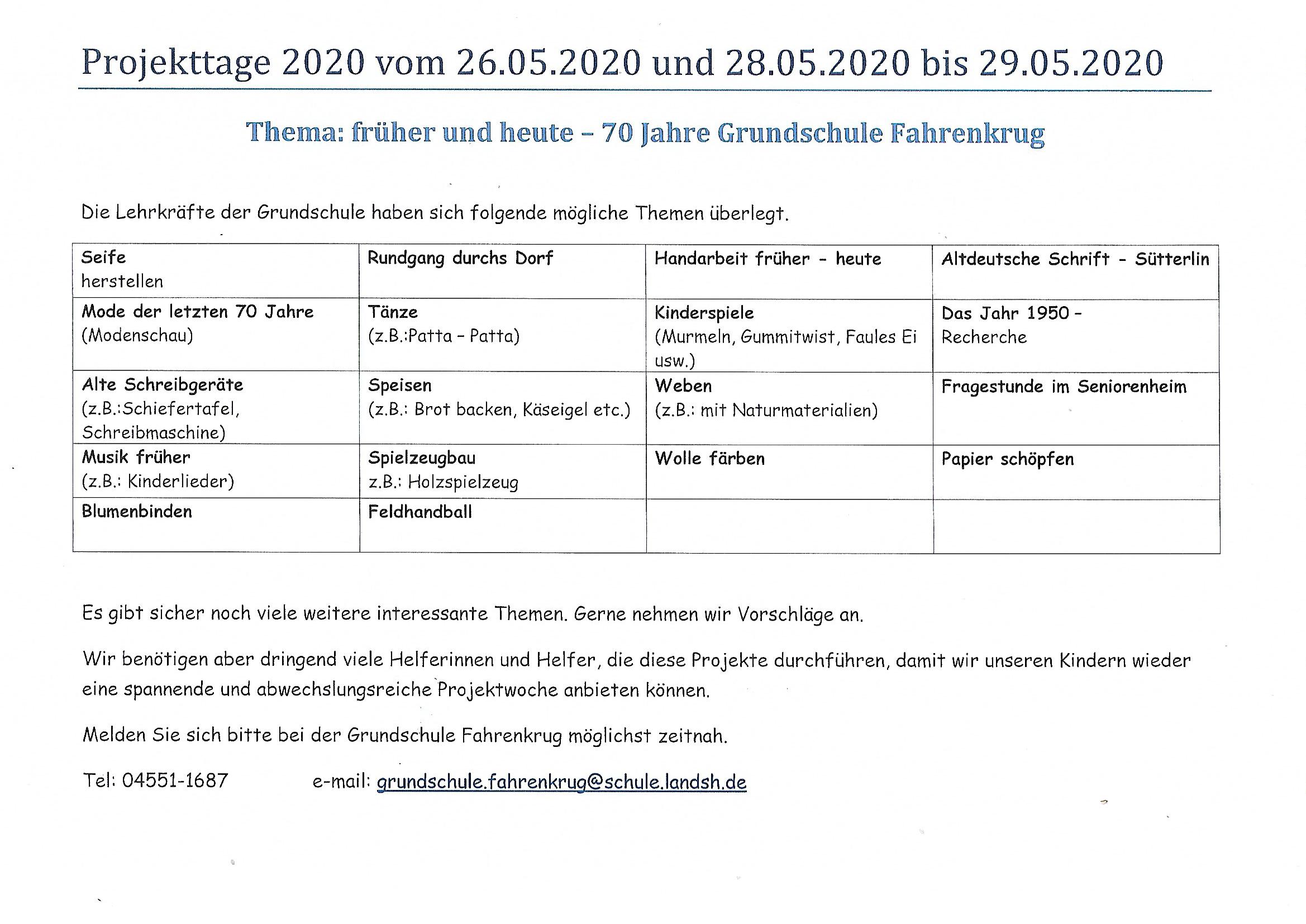 Scan Projektwoche